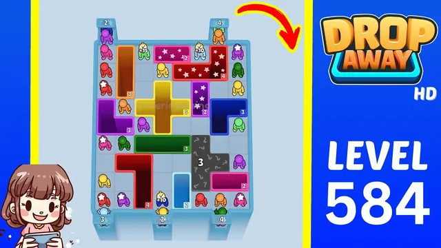 Drop Away Level 584 - Walkthrough and solution guide