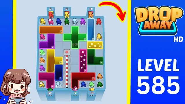 Drop Away Level 585 - Walkthrough and solution guide