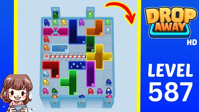 Drop Away Level 587 - Walkthrough and solution guide