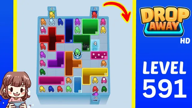 Drop Away Level 591 - Walkthrough and solution guide