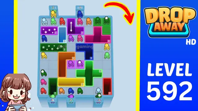 Drop Away Level 592 - Walkthrough and solution guide
