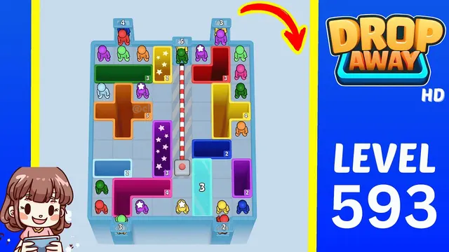 Drop Away Level 593 - Walkthrough and solution guide