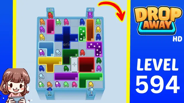 Drop Away Level 594 - Walkthrough and solution guide