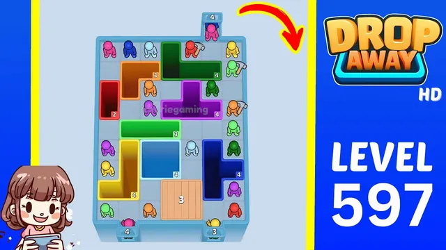 Drop Away Level 597 - Walkthrough and solution guide