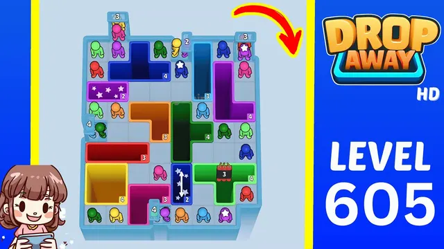 Drop Away Level 605 - Walkthrough and solution guide