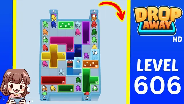 Drop Away Level 606 - Walkthrough and solution guide