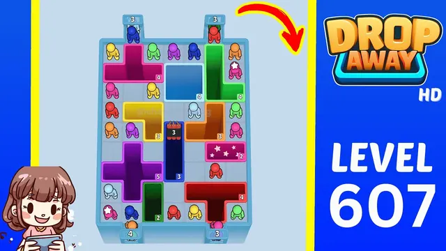 Drop Away Level 607 - Walkthrough and solution guide