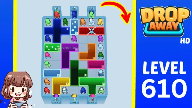 Drop Away Level 610 - Walkthrough and solution guide