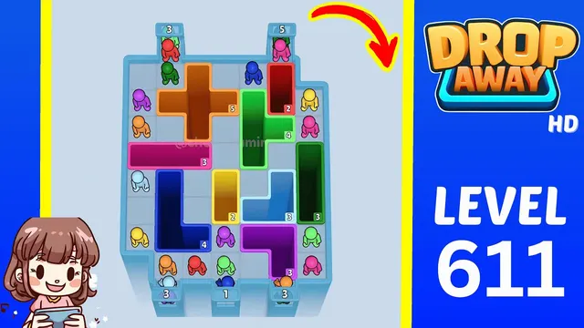 Drop Away Level 611 - Walkthrough and solution guide