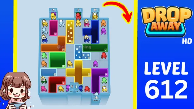 Drop Away Level 612 - Walkthrough and solution guide