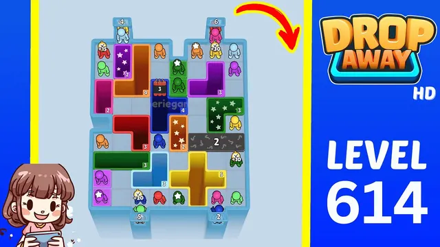 Drop Away Level 614 - Walkthrough and solution guide