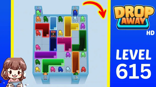 Drop Away Level 615 - Walkthrough and solution guide