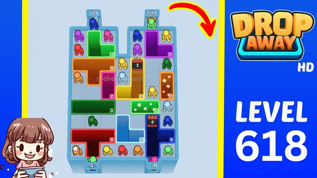 Drop Away Level 618 - Walkthrough and solution guide