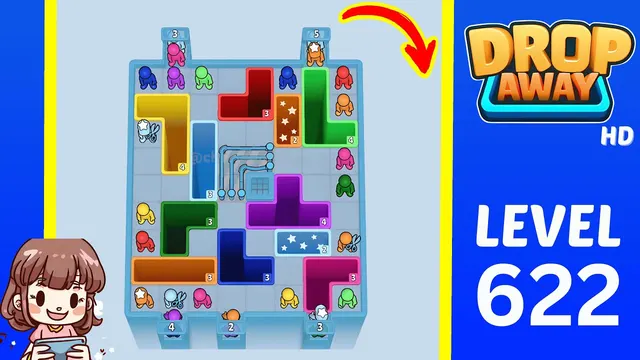 Drop Away Level 622 - Walkthrough and solution guide