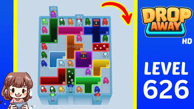Drop Away Level 626 - Walkthrough and solution guide