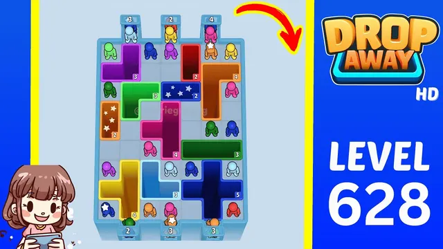 Drop Away Level 628 - Walkthrough and solution guide