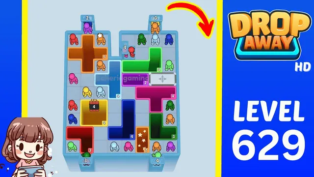 Drop Away Level 629 - Walkthrough and solution guide