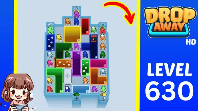 Drop Away Level 630 - Walkthrough and solution guide