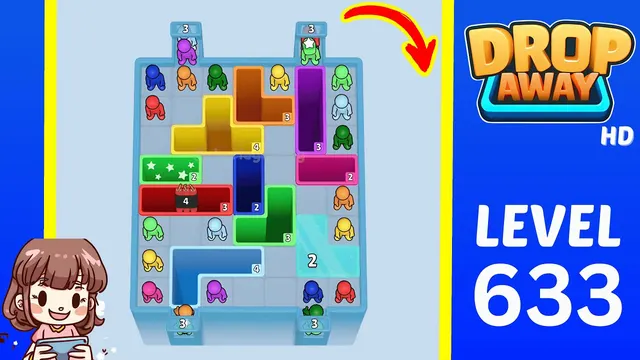 Drop Away Level 633 - Walkthrough and solution guide