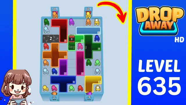 Drop Away Level 635 - Walkthrough and solution guide