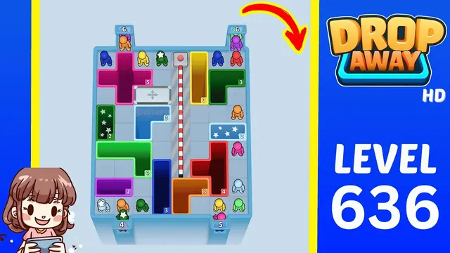 Drop Away Level 636 - Walkthrough and solution guide
