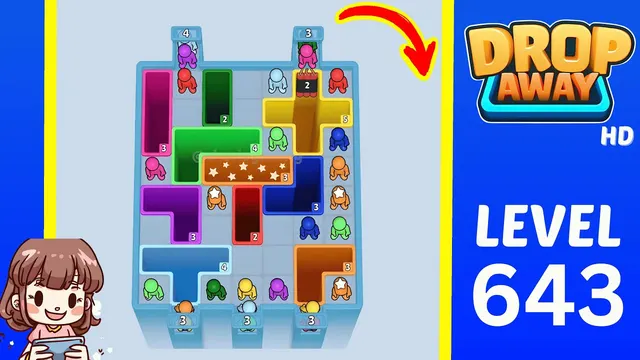 Drop Away Level 643 - Walkthrough and solution guide