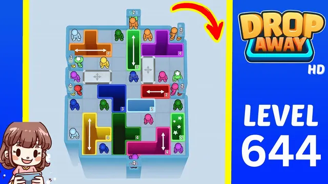 Drop Away Level 644 - Walkthrough and solution guide