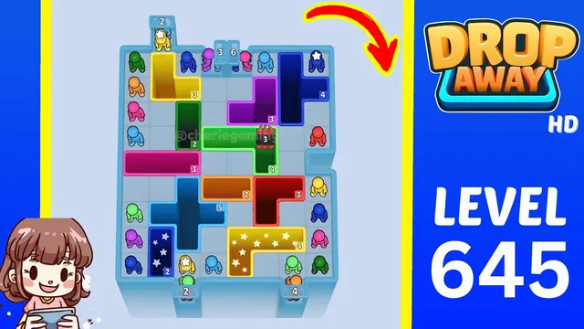 Drop Away Level 645 - Walkthrough and solution guide