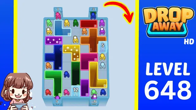 Drop Away Level 648 - Walkthrough and solution guide