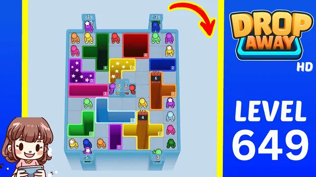 Drop Away Level 649 - Walkthrough and solution guide