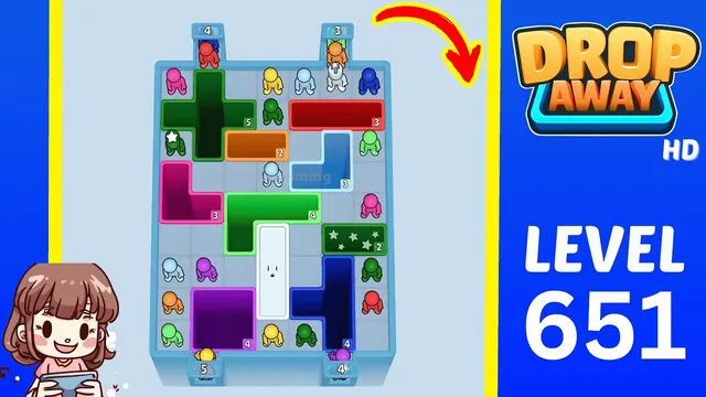 Drop Away Level 651 - Walkthrough and solution guide