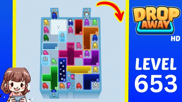 Drop Away Level 653 - Walkthrough and solution guide