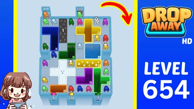 Drop Away Level 654 - Walkthrough and solution guide