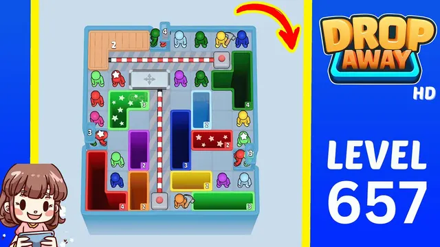 Drop Away Level 657 - Walkthrough and solution guide