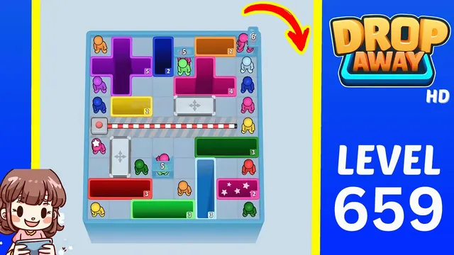 Drop Away Level 659 - Walkthrough and solution guide