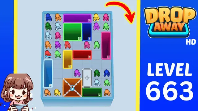 Drop Away Level 663 - Walkthrough and solution guide