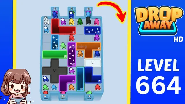 Drop Away Level 664 - Walkthrough and solution guide
