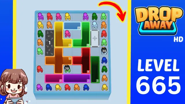 Drop Away Level 665 - Walkthrough and solution guide
