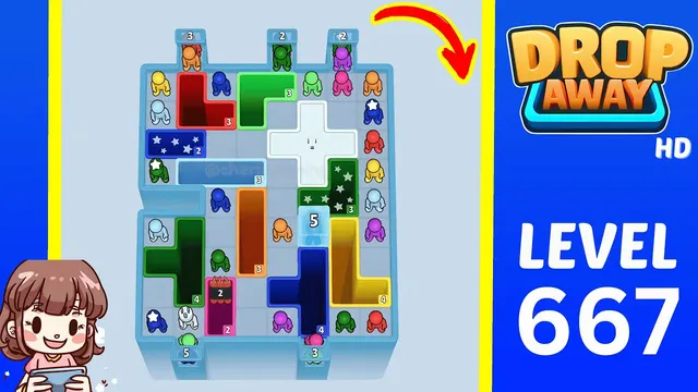 Drop Away Level 667 - Walkthrough and solution guide