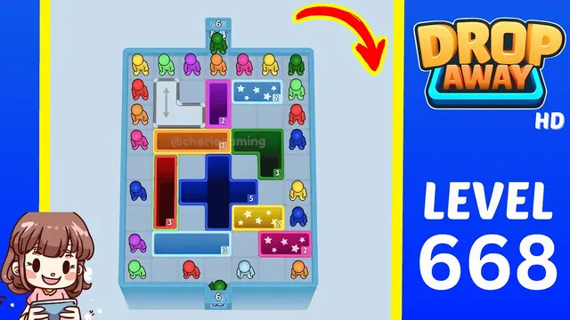 Drop Away Level 668 - Walkthrough and solution guide