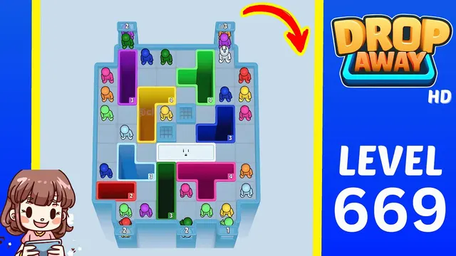 Drop Away Level 669 - Walkthrough and solution guide