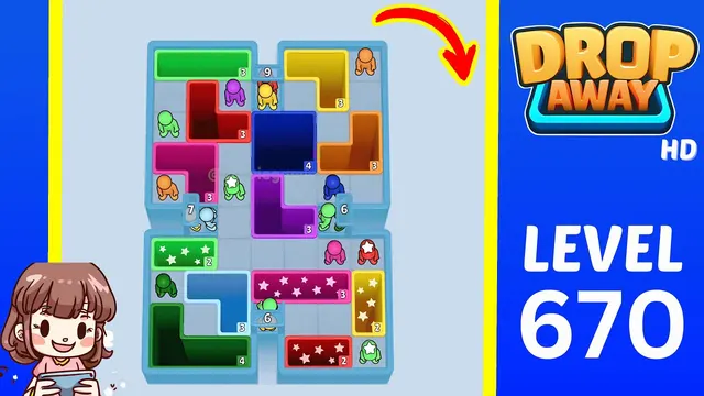 Drop Away Level 670 - Walkthrough and solution guide