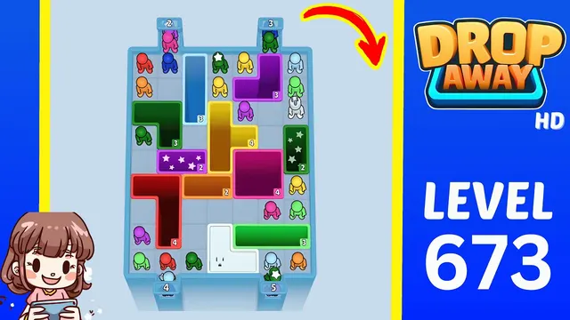 Drop Away Level 673 - Walkthrough and solution guide