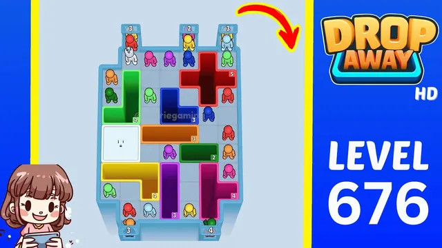 Drop Away Level 676 - Walkthrough and solution guide