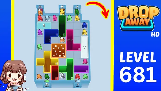 Drop Away Level 681 - Walkthrough and solution guide