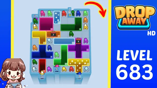 Drop Away Level 683 - Walkthrough and solution guide