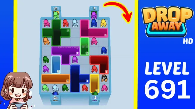 Drop Away Level 691 - Walkthrough and solution guide