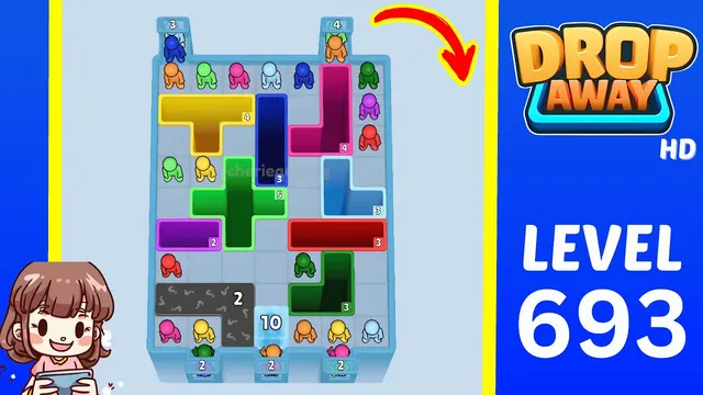 Drop Away Level 693 - Walkthrough and solution guide
