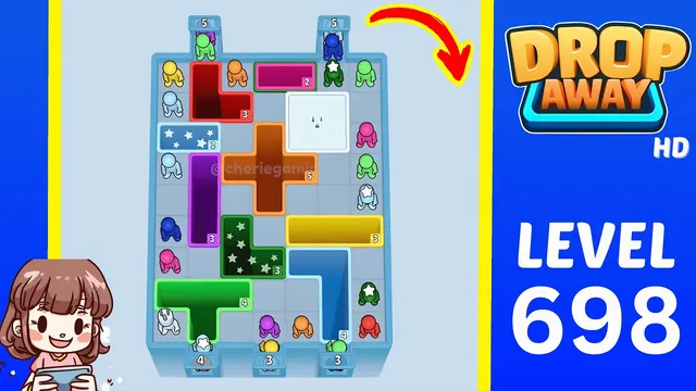 Drop Away Level 698 - Walkthrough and solution guide