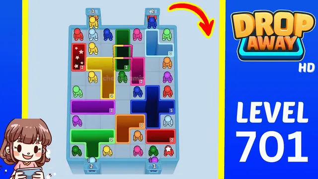 Drop Away Level 701 - Walkthrough and solution guide